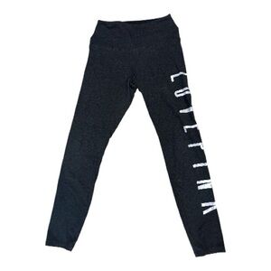 Victoria's Secret PINK Women’s Charcoal Grey Camo Leggings Size M